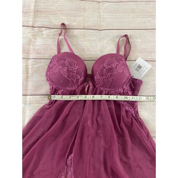 NWT French Affair Women's Sheer Front Closure Cami - Small - Picture 6 of 13